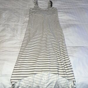 Dolan T-Shirt Co. for Anthropologie cream and black midi/maxi dress size Med